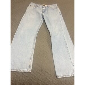 Levi's 505 Men's Jeans 33x32 Regular Fit Straight Leg Light Wash 100% Cotton